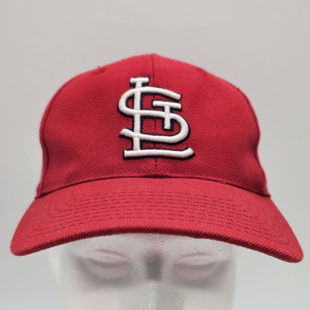 Vtg. St. Louis Cardinals Sports Specialties Snapback Baseball Cap/ Hat Red Adult